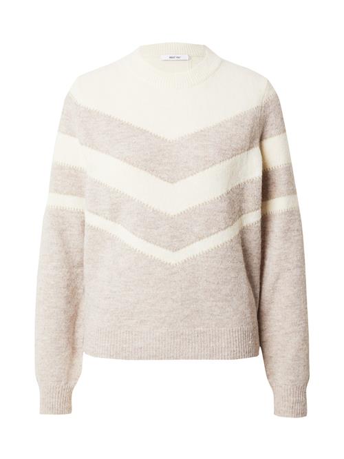 ABOUT YOU Pullover 'Lia'  creme / lysebrun