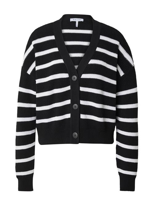 NU-IN Cardigan  sort / hvid