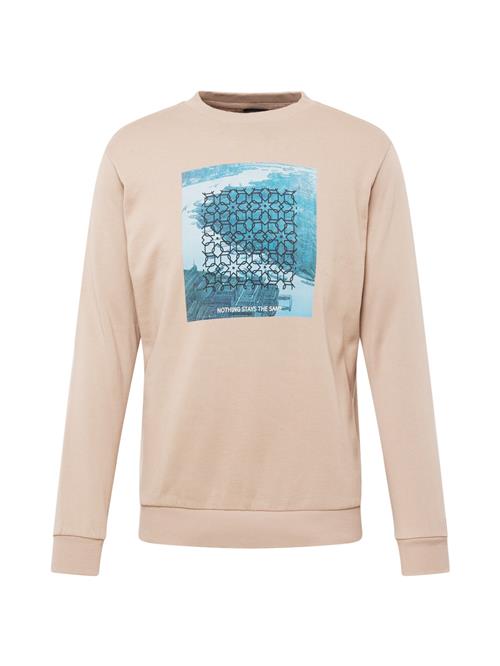 WESTMARK LONDON Sweatshirt 'London River'  himmelblå / lyseblå / stone / sort