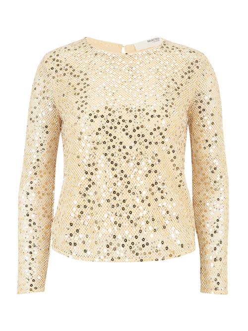 Selected Femme Petite Bluse 'NOEL'  guld