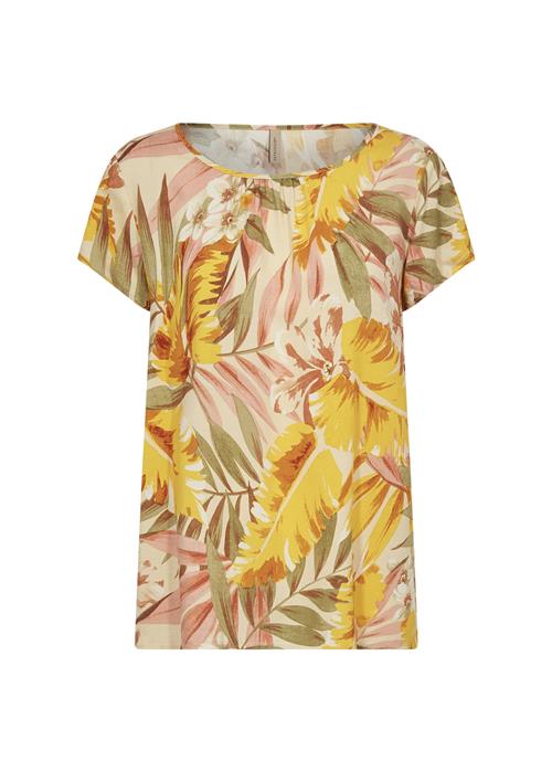 Se Soyaconcept Bluse 'ELYSE 2'  brun / mørkegul / khaki / gammelrosa ved About You