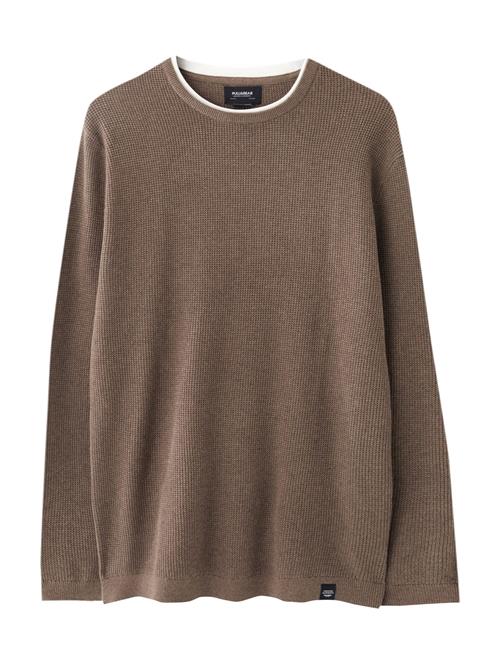 Pull&Bear Pullover  choko / hvid