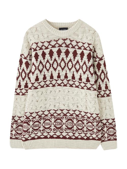 Se Pull&Bear Pullover  burgunder / hvid ved About You