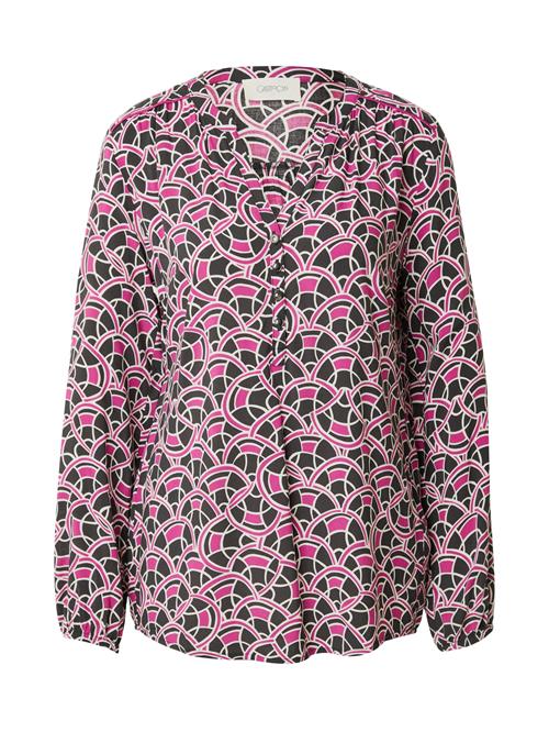 Cartoon Bluse  pink / sort / hvid