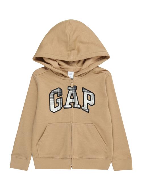 Se GAP Sweatjakke  cappuccino / sort / hvid ved About You