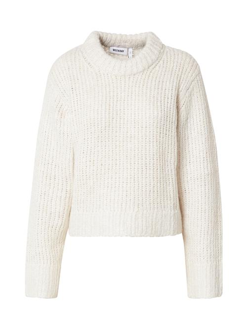 WEEKDAY Pullover 'Flash'  hvid