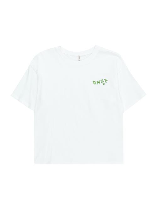 Se KIDS ONLY Bluser & t-shirts 'MAIKEN'  kiwi / hvid ved About You