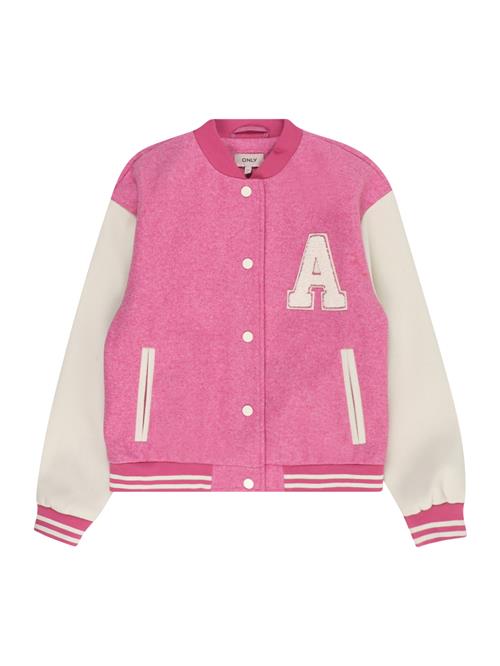 KIDS ONLY Overgangsjakke 'SILJA'  lys pink / hvid