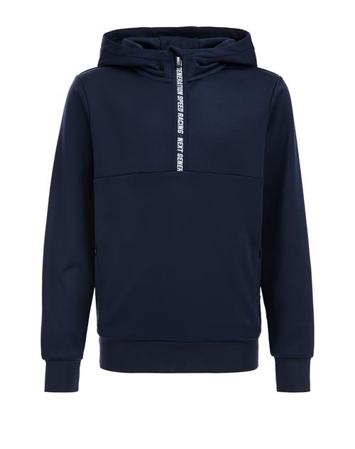 Se WE Fashion Sweatshirt  navy / hvid ved About You