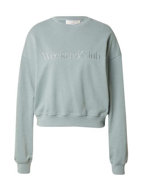 Guido Maria Kretschmer Women Sweatshirt 'Kaley'  lysegrå / lysegrøn