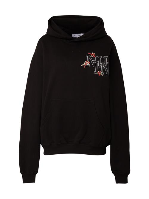 NU-IN Sweatshirt  lysegrøn / rød / sort / hvid