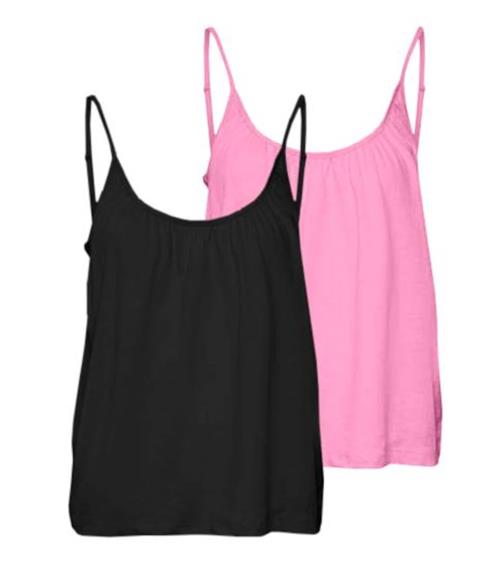 Se VERO MODA Overdel 'LUNA'  lys pink / sort ved About You