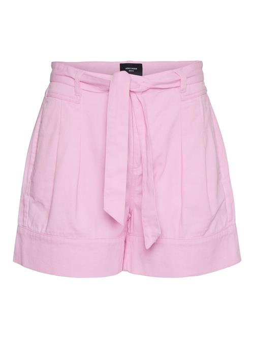 Se VERO MODA Bukser med lægfolder 'EVELYN'  lys pink ved About You