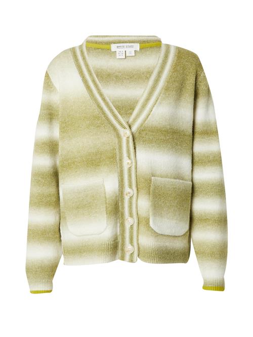 Se WHITE STUFF Cardigan 'JAMIE'  lysegrøn / offwhite ved About You