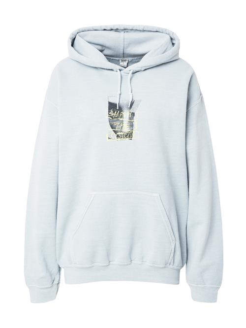 Se BDG Urban Outfitters Sweatshirt 'SMASH THE SYSTEM'  lyseblå / pastelgul / grå / sort ved About You