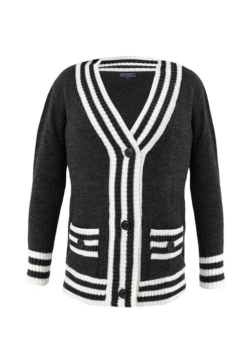 Se Felix Hardy Cardigan  antracit / hvid ved About You