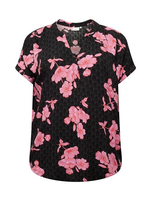 ONLY Carmakoma Bluse 'TILDA'  lys pink / rød / sort