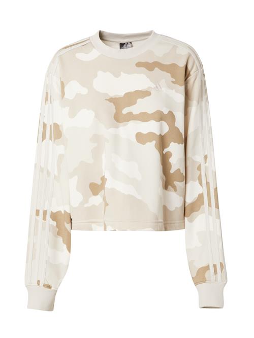 ADIDAS SPORTSWEAR Sportsweatshirt 'CAMO'  beige / camel / ecru / hvid