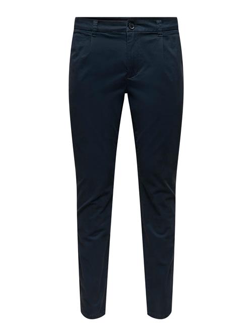 Only & Sons Bukser med lægfolder 'Cam'  navy