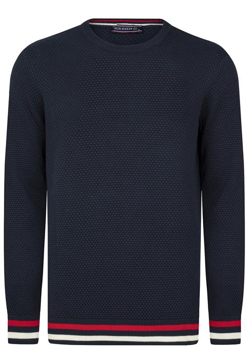 Se Felix Hardy Pullover  navy / rubinrød / hvid ved About You