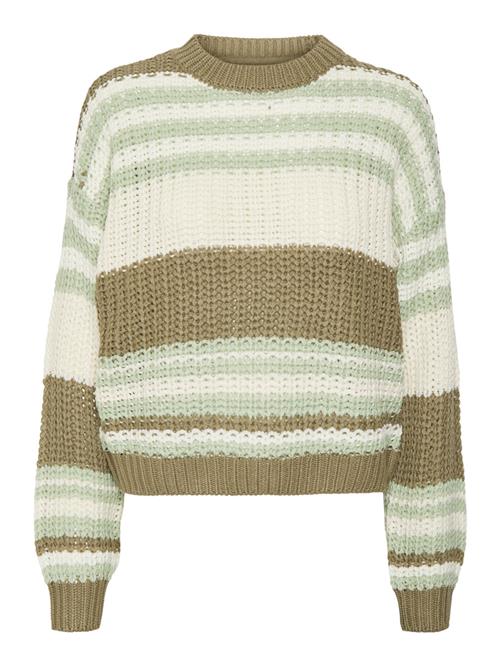 Se Noisy may Pullover 'CHARLIE'  creme / sepia / pastelgrøn ved About You