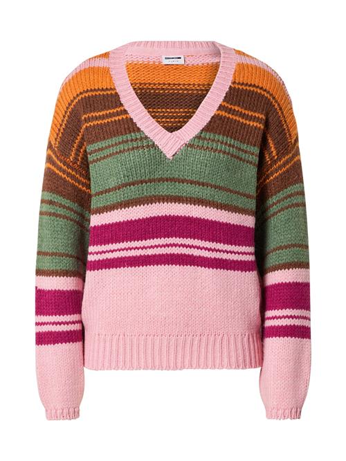 Se Noisy may Pullover  brun / grøn / orange / pink ved About You