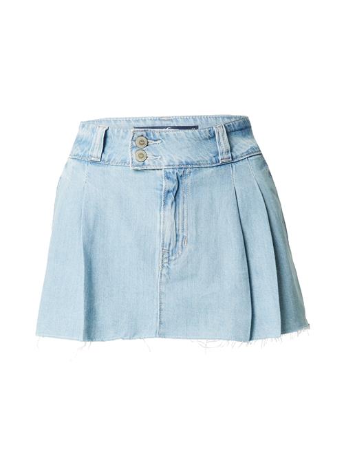 HOLLISTER Nederdel 'APAC DENIM LR MICRO PLEATED MINI'  blå