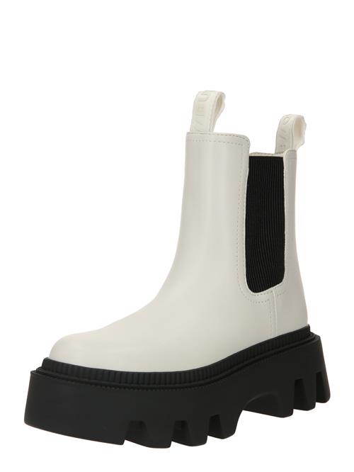 BUFFALO Chelsea Boots 'FLORA'  creme / sort