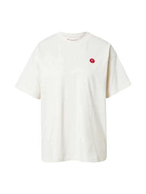 KnowledgeCotton Apparel Shirts  creme / rød