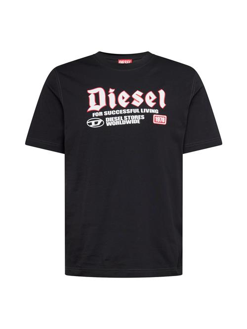 DIESEL Bluser & t-shirts 'ADJUST'  chamois / antracit / knaldrød / sort