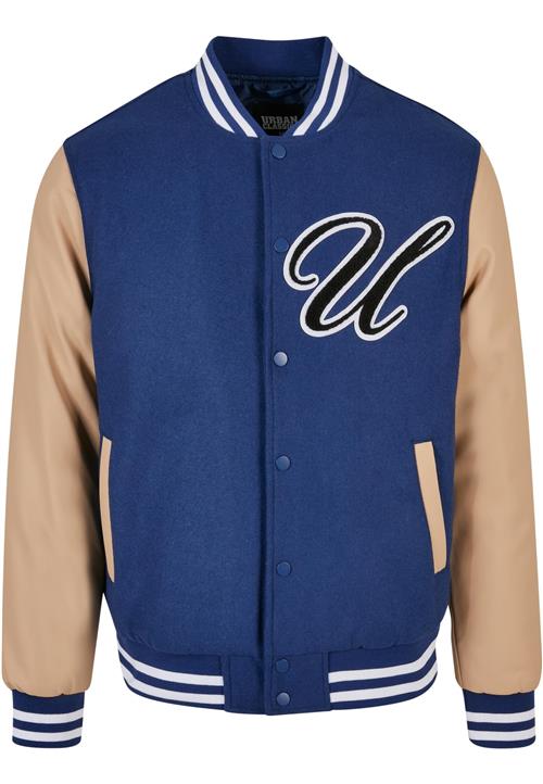 Urban Classics Overgangsjakke 'Big U'  beige / mørkeblå / sort / hvid