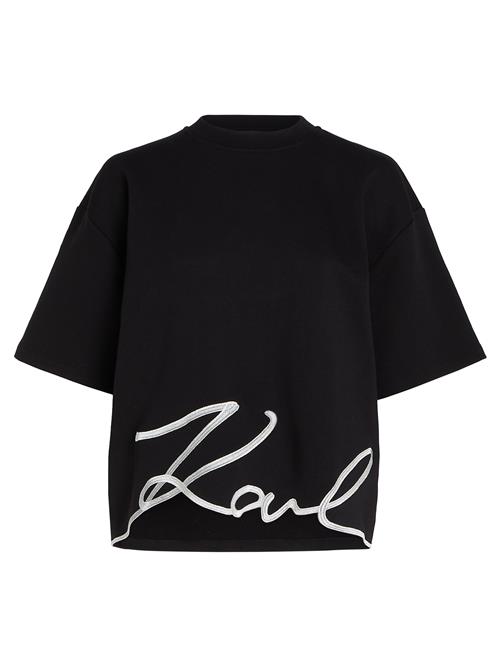 Karl Lagerfeld Sweatshirt  sort / hvid