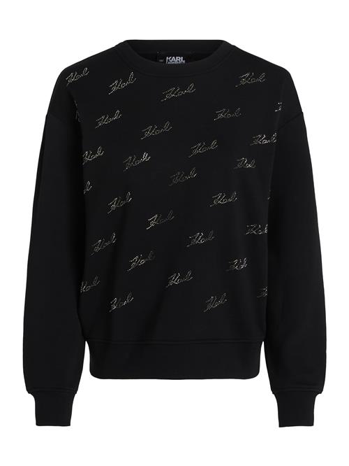 Se Karl Lagerfeld Sweatshirt  sort / sølv ved About You