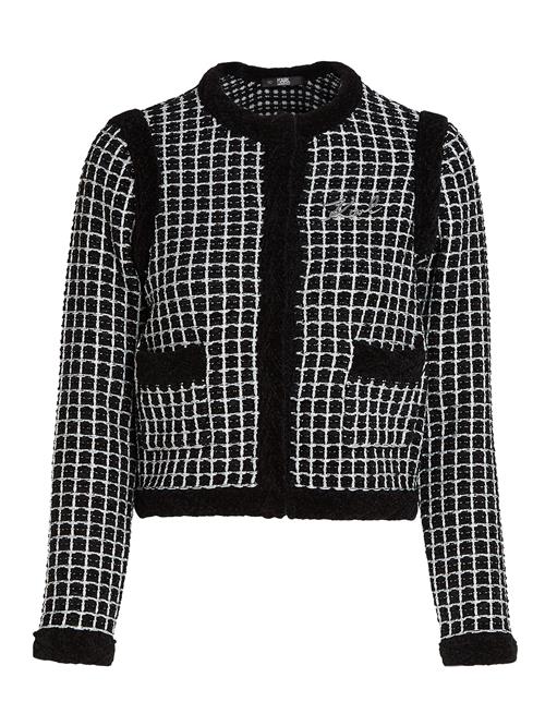 Se Karl Lagerfeld Cardigan  sort / hvid ved About You