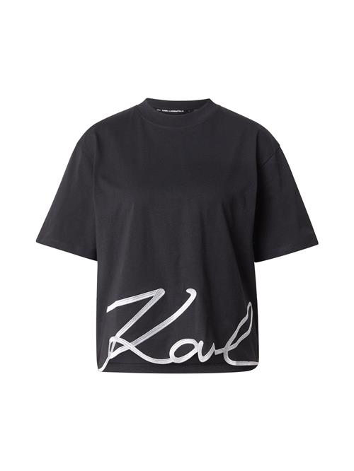 Karl Lagerfeld Shirts  sølvgrå / sort