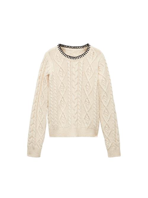 Se MANGO Pullover 'FRIZZLY'  beige / sort ved About You