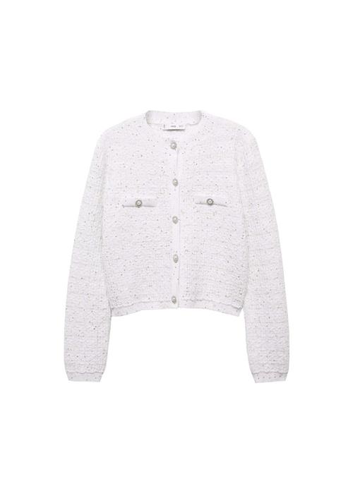 MANGO Cardigan 'Naomi'  ecru / guld