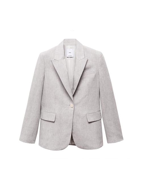 MANGO Blazer 'Malibu'  grå / hvid