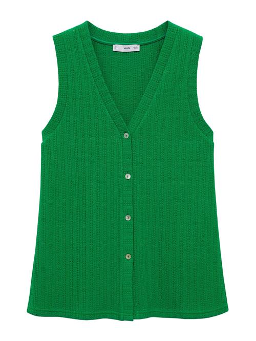 MANGO Strikvest 'LIME'  grøn