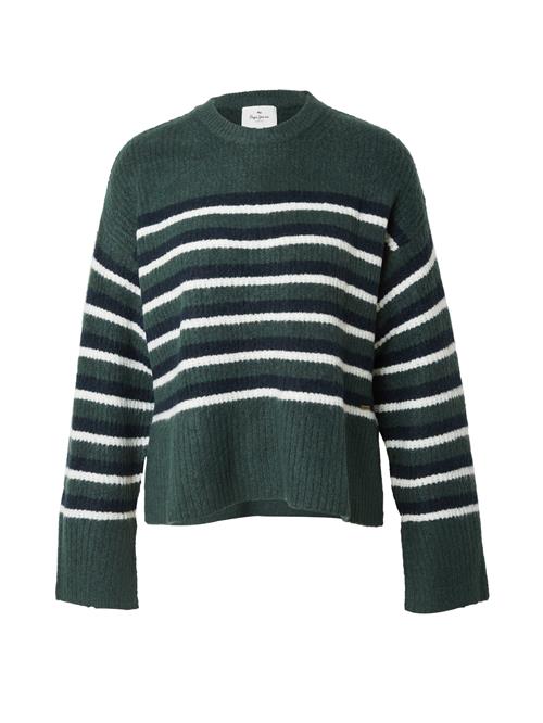 Pepe Jeans Pullover 'Ellison'  smaragd / gran / hvid