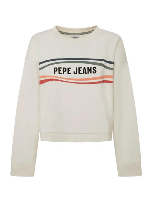 Se Pepe Jeans Sweatshirt 'Edeline'  oliven / orange / sort / hvid ved About You