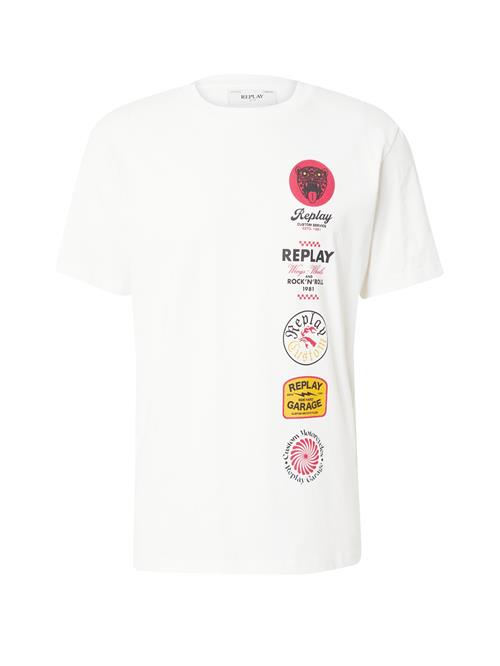 REPLAY Bluser & t-shirts  orange / rød / sort / uldhvid