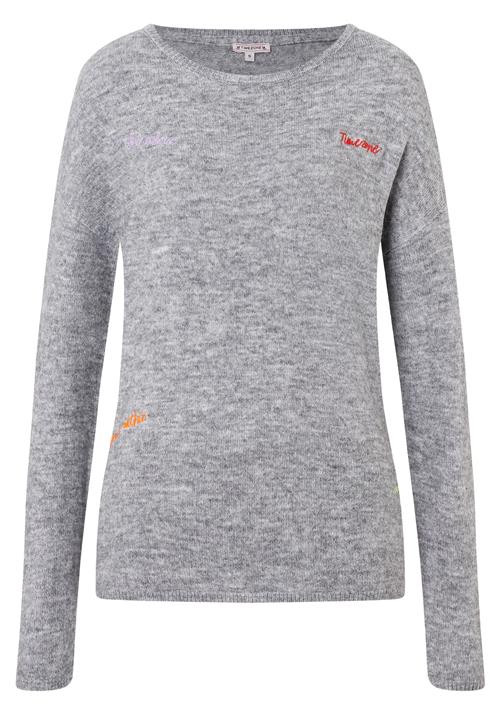 Se TIMEZONE Pullover  grå-meleret / neonorange ved About You