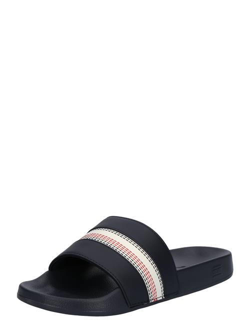 Se TOMMY HILFIGER Pantoletter  marin / blodrød / uldhvid ved About You