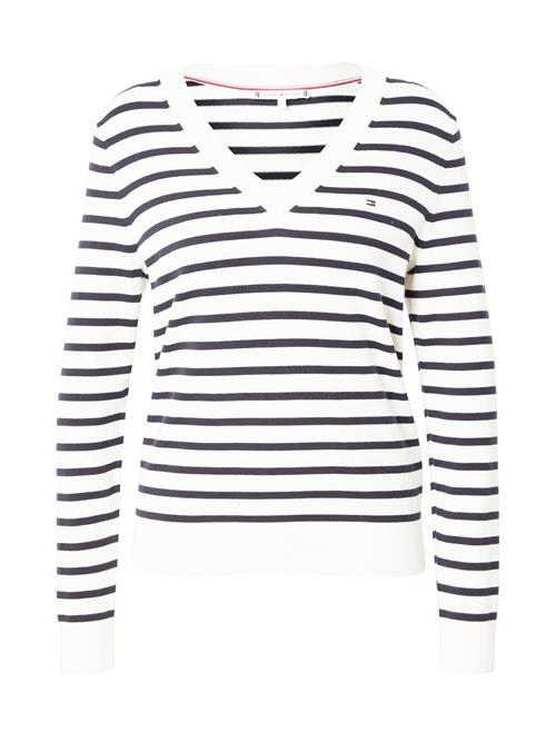 Se TOMMY HILFIGER Pullover  navy / hvid ved About You