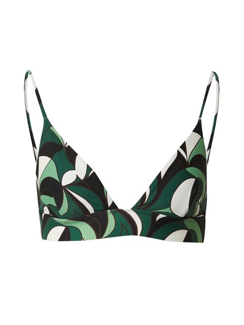 TOPSHOP Bikinioverdel  brun / smaragd / sort / hvid