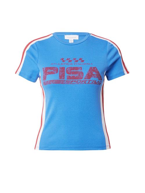 TOPSHOP Shirts 'Pisa'  blå / rød / hvid