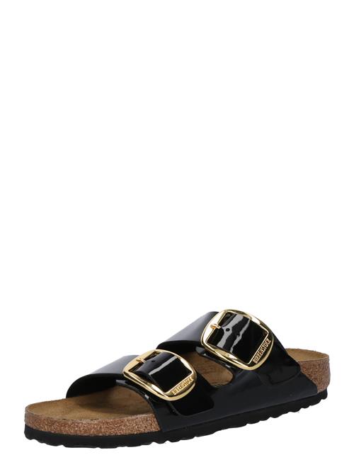 BIRKENSTOCK Pantoletter 'Arizona'  guld / sort