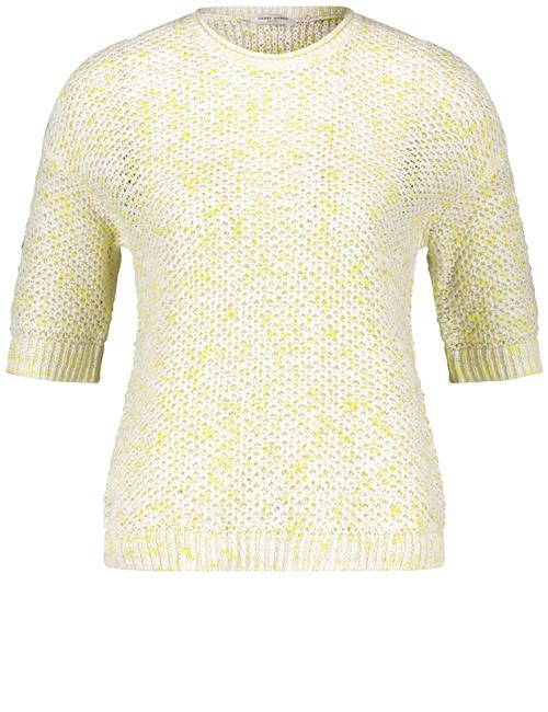 GERRY WEBER Pullover  lysegul / hvid