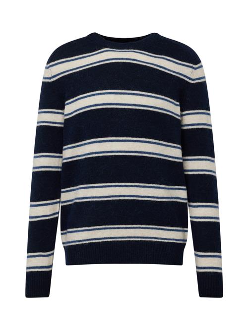 Se SELECTED HOMME Pullover 'RAI'  navy / mørkeblå / offwhite ved About You